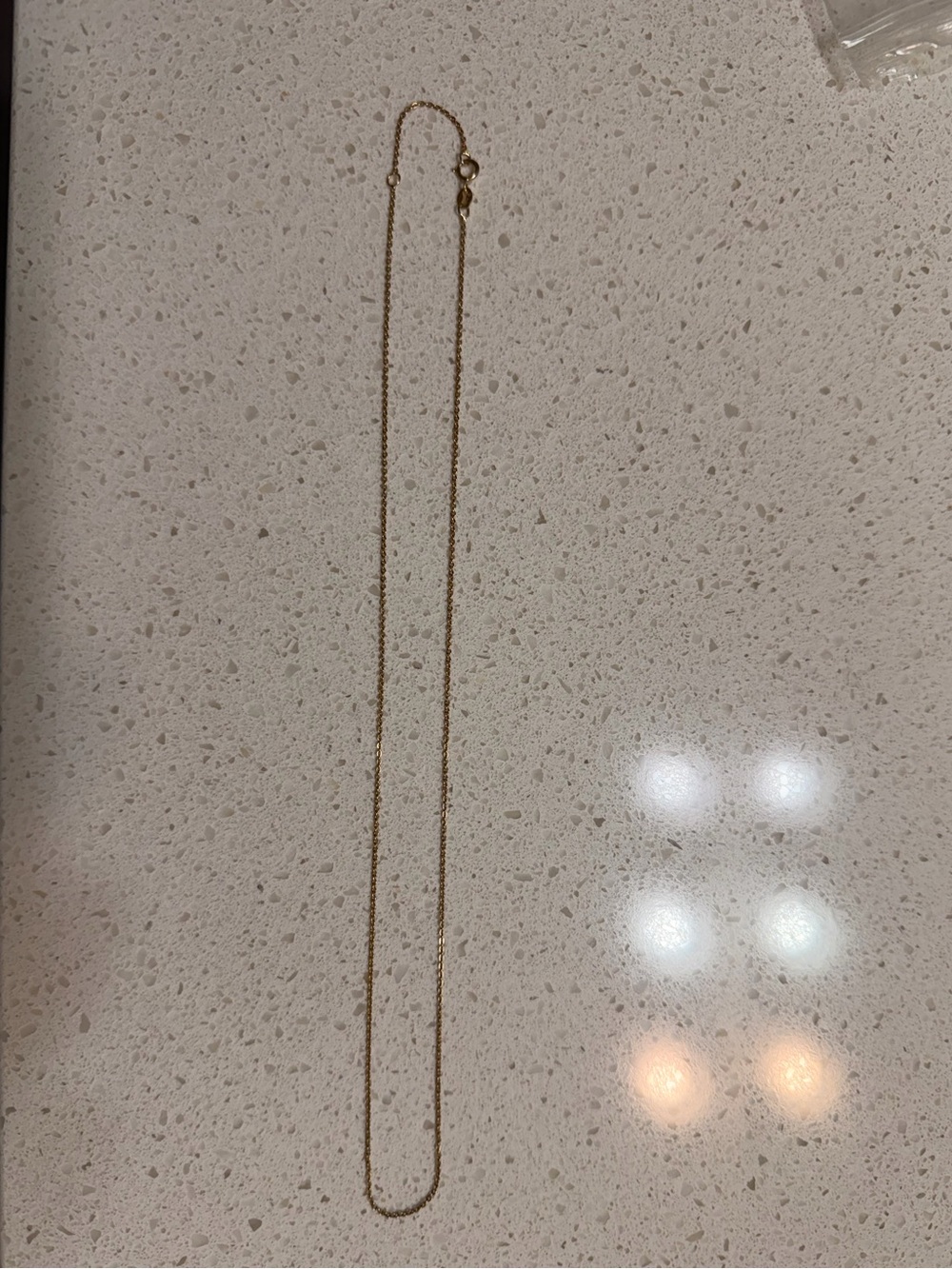 14K Italian Yellow Gold Necklace O chain - Picture 7 of 7
